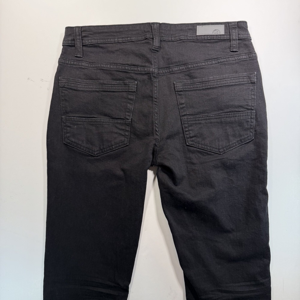 Free Planet Mens Size 30x32 Slim Fit Stretch Black Jeans Sustainable Denim - Picture 8 of 8